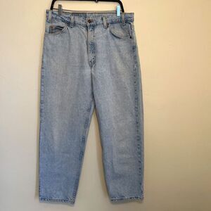 LEVIS Vintage Orange Tab Brazil Made 550 Relaxed Fit Jeans, Light Wash- 36 x 30